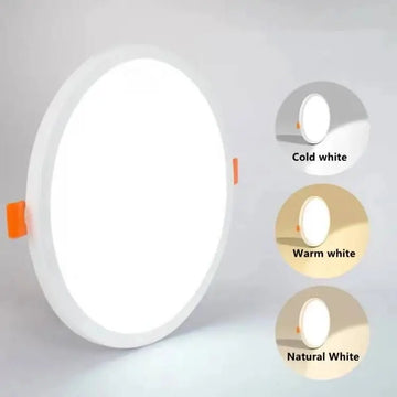 plafonnier led encastré aluminium blanc moderne spot carré rond réglable intérieur maison