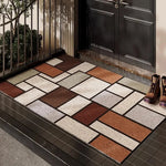 tapis d'entrée gris moderne résistant salissures antidérapant 40x60cm 50x80cm