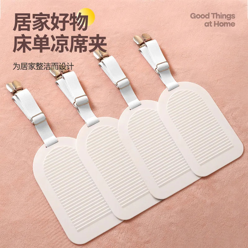 clips draps blancs ajustables literie moderne clips rubans élastiques opaques tissu maison