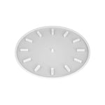 kit fabriquer cadran horloge murale motifs vagues sable moderne blanc doré bleu turquoise