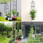 support plantes grimpantes noir moderne grille circulaire hauteur réglable occasion mariage anniversaire événement festive