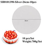 plaques presentation gateau blanc gris moderne minimaliste adhésif durable robuste écologique alimentaire