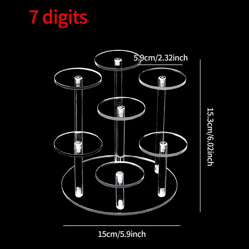 présentoir transparent moderne adhésif support rond supports circulaires figurines bouteilles vernis