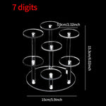 présentoir transparent moderne adhésif support rond supports circulaires figurines bouteilles vernis