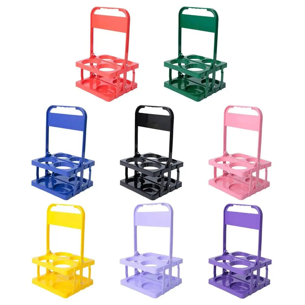 porte verres pliables compartiments verres moderne pratique rouge vert bleu noir rose jaune violet