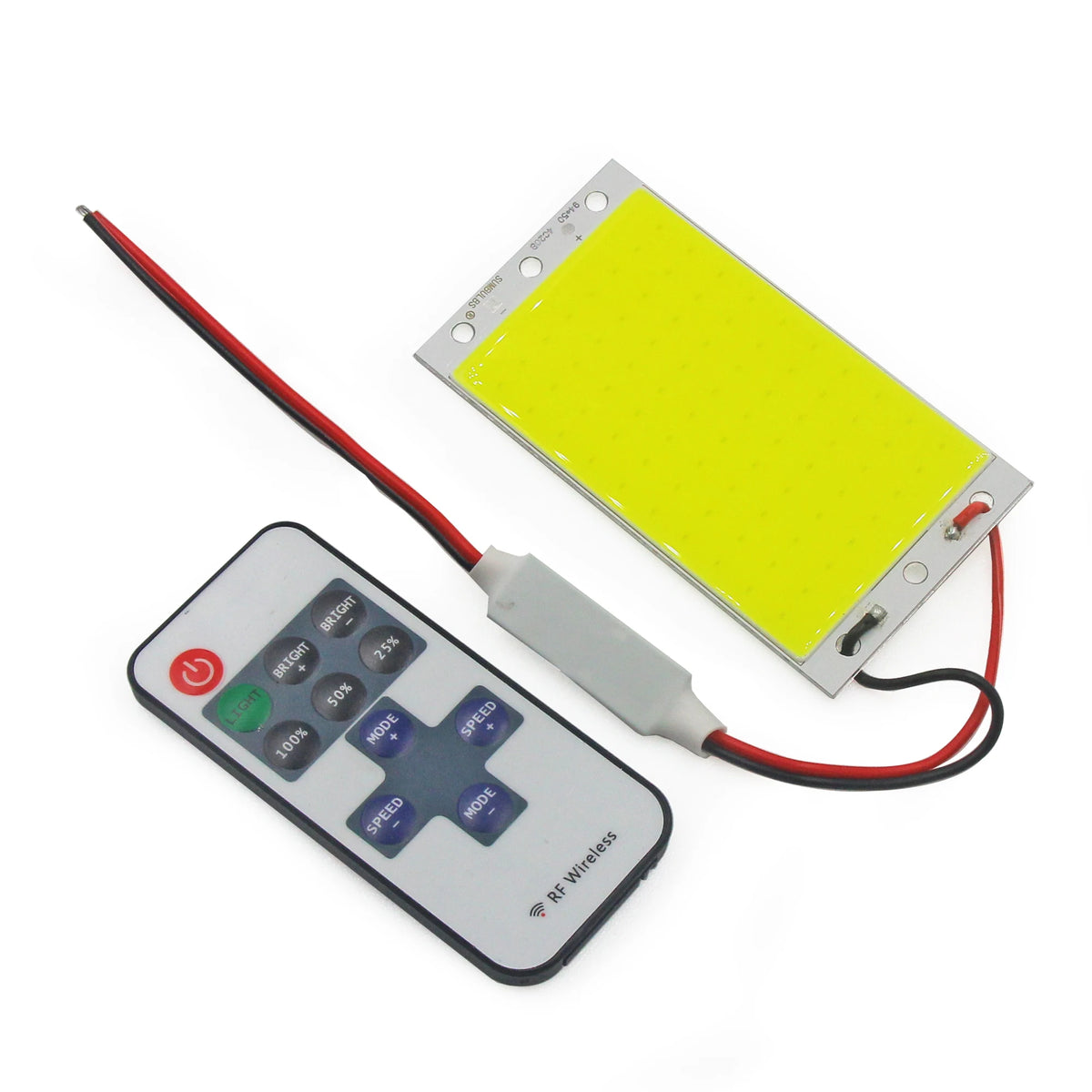 Panneau led ultra lumineux 12v blanc rouge jaune bleu moderne télécommande