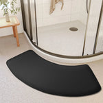tapis bain gris moderne antidérapant absorbant texture douce polyester adhésif 100cm 40cm salon salle