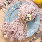 serviettes table moderne vert olive 100% polyester anneaux métalliques maison restaurant mariage fêtes textures