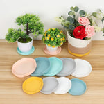 assiettes modernes minimalistes plastique jaune rose blanc vert bleu gris 11cm 14.5cm