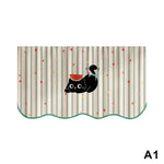 rideau multicolore rayures pois motifs animaux moderne enfant insolite cuisine chambre sans perçage