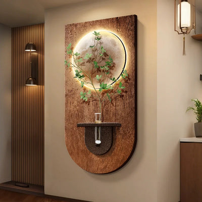 Applique murale LED en pierre pour entrée moderne