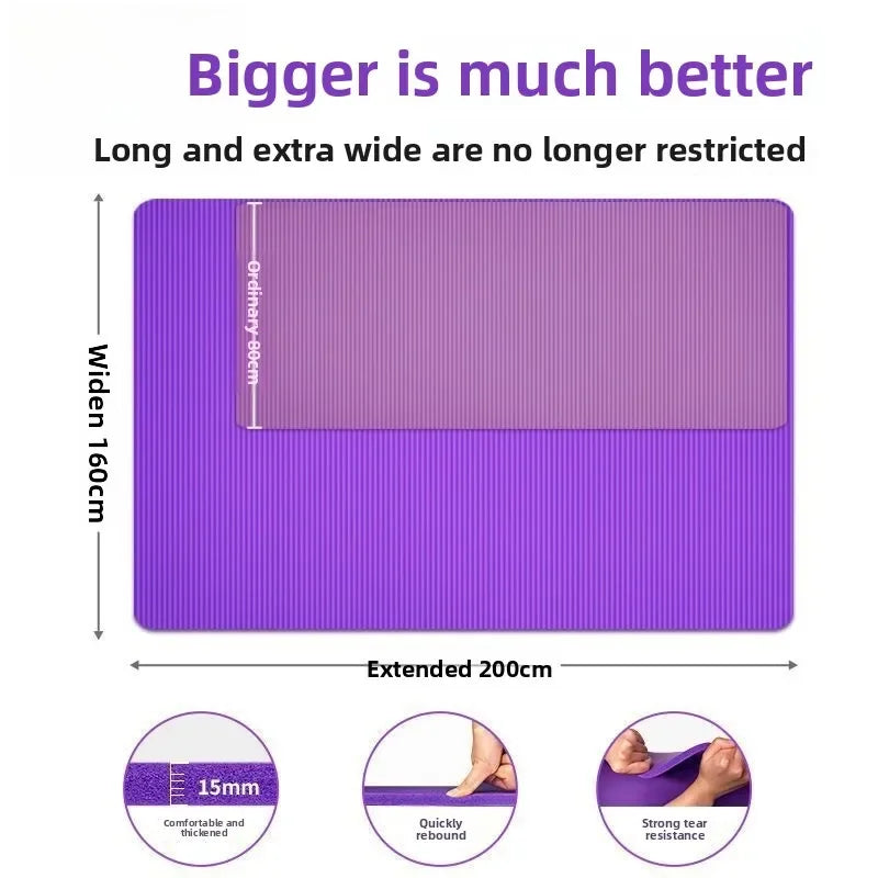 tapis yoga violet rose antidérapant alvéolaire lignes relief double épais moderne fitness enfants