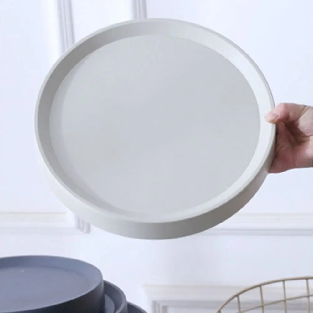 assiettes plates modernes plastique bleu marine gris blanc clips différentes tailles