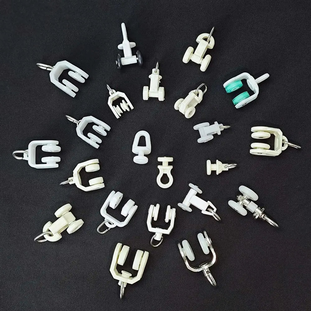 clips suspension blancs ronds rondelles noires moderne 12.5mm 20mm 34mm clips meuble fixations transparentes