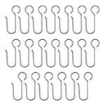crochets métalliques argentés modernes rideau fil suspension fixations anneaux coton inoxydable