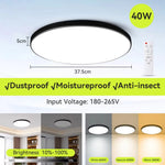 lampe led moderne blanc télécommande facile.surface mount 30w 40w 50w