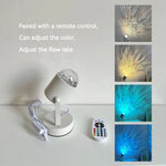 lampe murale moderne projection lumineuse ondulations eau blanc scintillement chambre