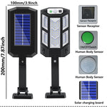 lampadaire solaire led moderne bras articulé détecteur mouvement télécommande éclairage extérieur