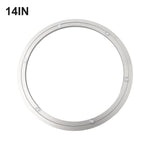 anneau table argenté moderne adhésif diamètre 16 pouces lisse opaque métal cuisine