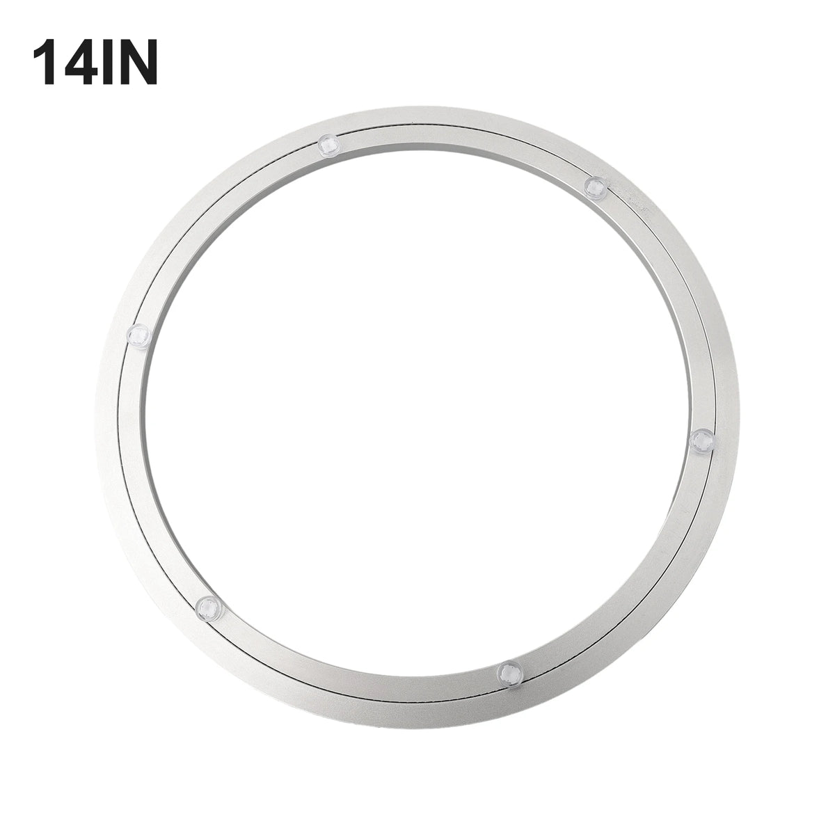 anneau table argenté moderne adhésif diamètre 16 pouces lisse opaque métal cuisine