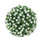 Boule fleurs artificielles rouge blanche violette moderne extérieur intérieur décoration mariage anniversaire