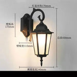 lampe murale classique vintage métal doré antique fixations extérieure intérieure