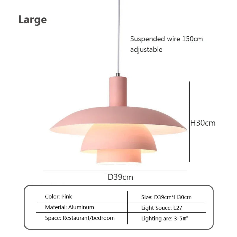 lampe suspendue moderne blanche minimaliste plafonnier salon chambre luminaires intérieur rond épuré