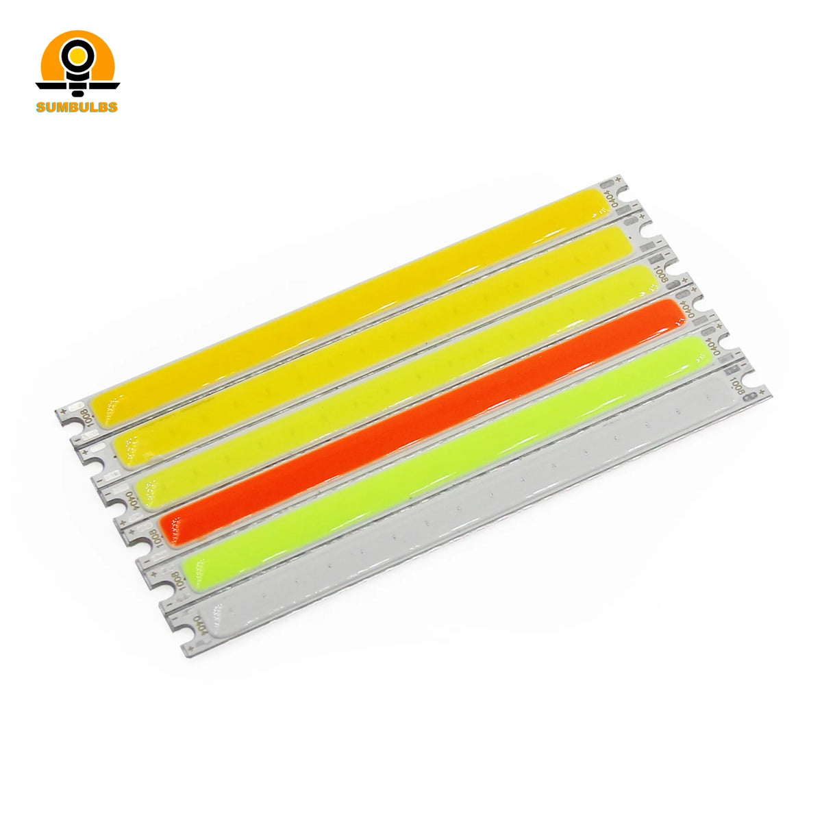 barre led 100x8mm orange verte blanche 5w 12v clips aluminium silicone moderne