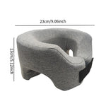 coussin soutien sommeil mousse polyester massage face down confort salon gris tissu uni ergonomie