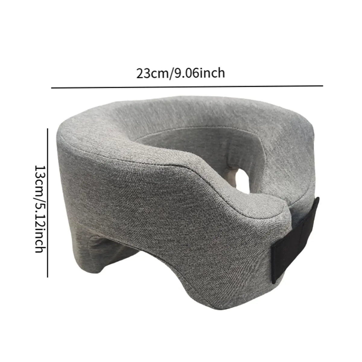 coussin soutien sommeil mousse polyester massage face down confort salon gris tissu uni ergonomie
