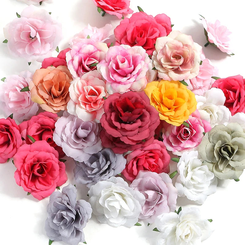 fleurs artificielles roses naturelles décoration maison anniversaire mariage intérieur blanc rose