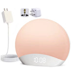 lampe ambiance graduel lever soleil affichage numerique son apaisant controle luminosite snooze stereo 5w