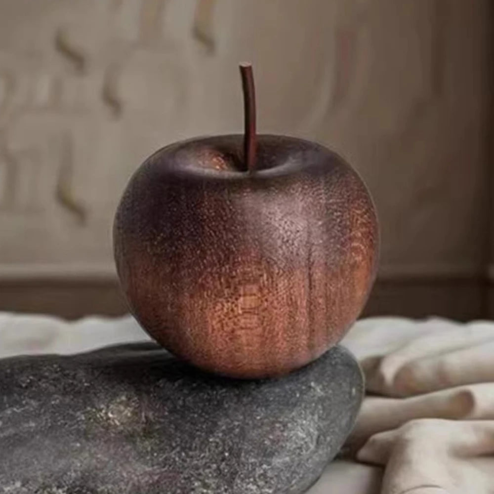 pomme artificielle bois marron texture réaliste décoration intérieure parfum aromathérapie naturelle pastoral ornement maison