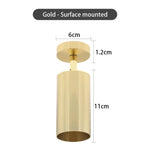 Spot LED moderne or blanc noir ampoule gu10 murale surface fixations vis