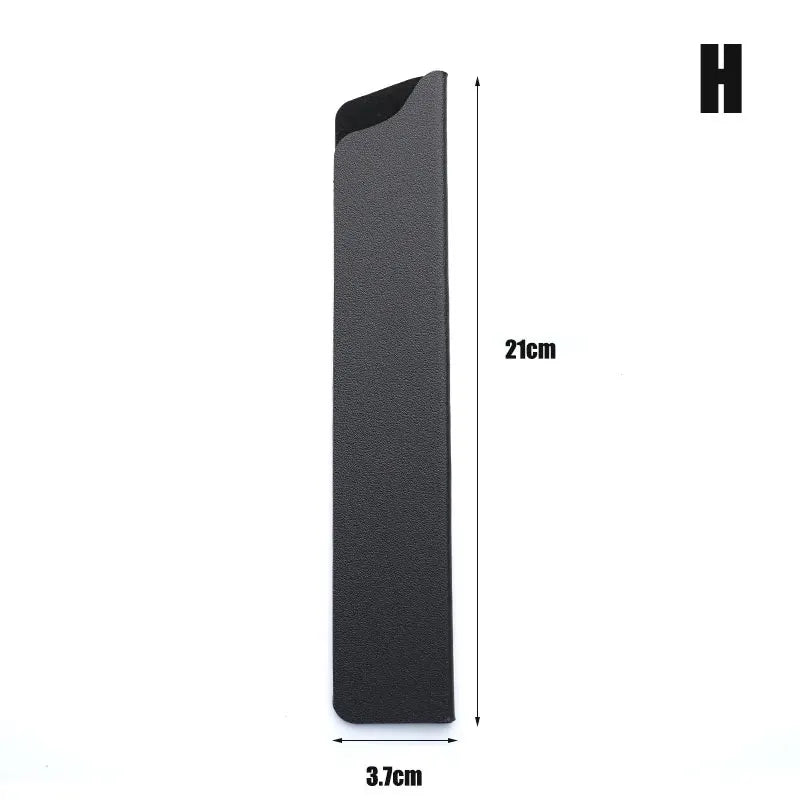 protège couteau noir adhésif durable moderne protection cuisine matériau métal