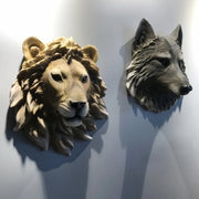 Tête d'animal murale en résine - Décoration scandinave pour chambre à coucher - Ombre Interieur