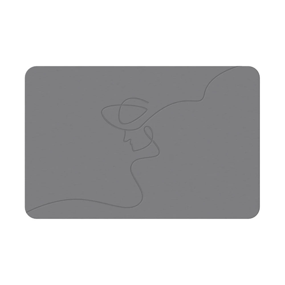 tapis bain gris moderne abstrait antidérapant absorption eau rapide séchage tapis douche extérieur adultes