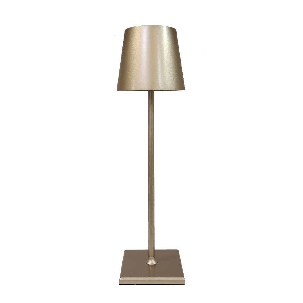 lampe table led moderne rechargeable sans fil intensité réglable étanche ip54 blanc minimaliste