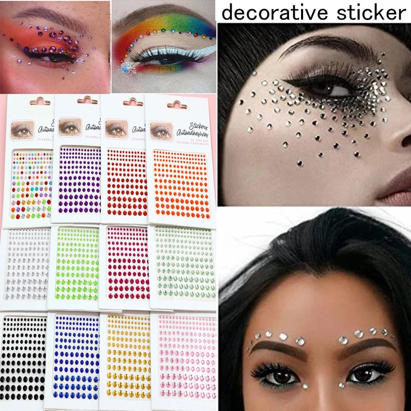 stickers autocollants brillants modernes transparents rouges verts bleus noirs adhésifs 9cm 9cm