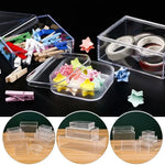 boîtes rangement transparentes empilables multi usages éco responsables moderne minimalistes