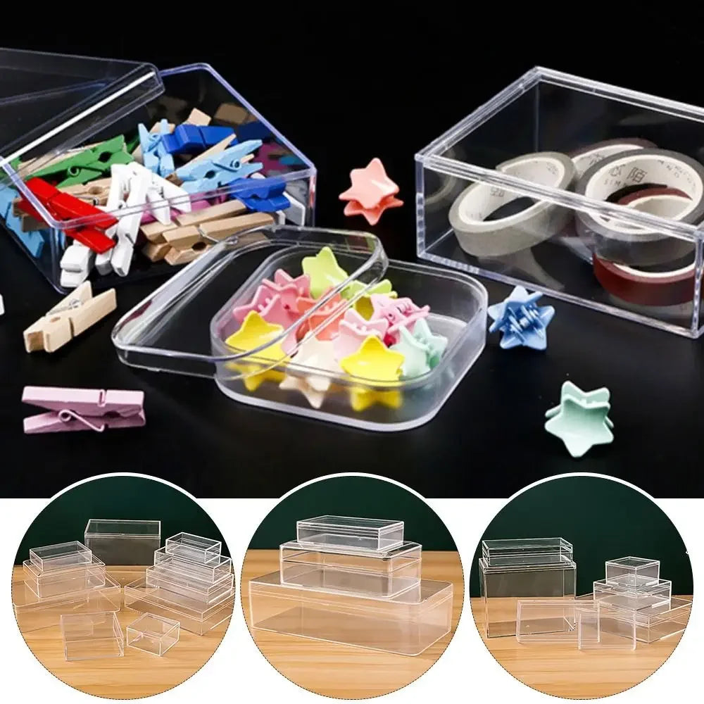 boîtes rangement transparentes empilables multi usages éco responsables moderne minimalistes