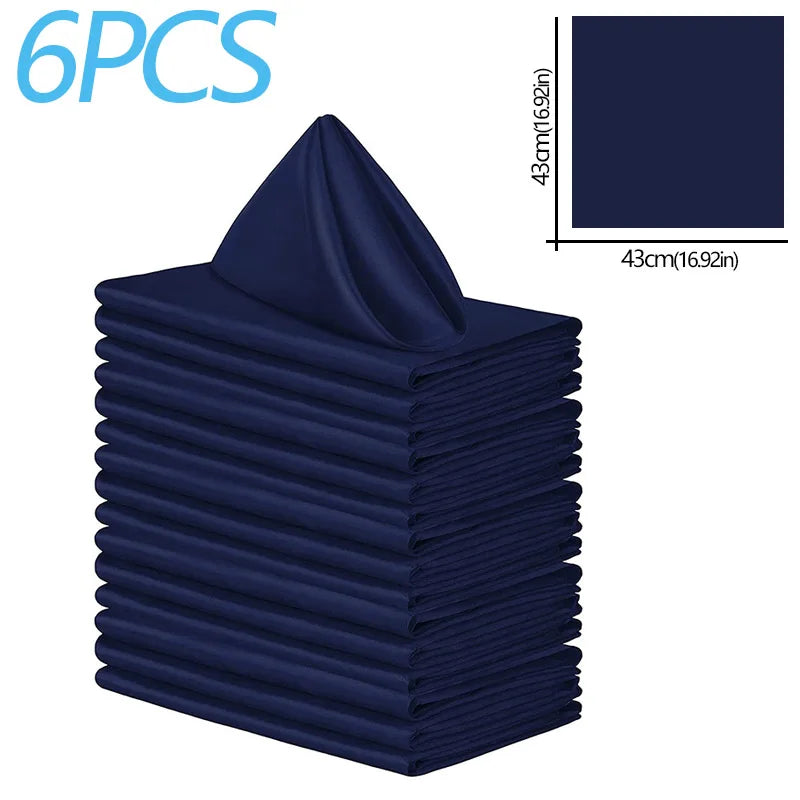 serviettes table satinées noir jaune vert bleu rouge gris moderne uni clips dorés assiettes