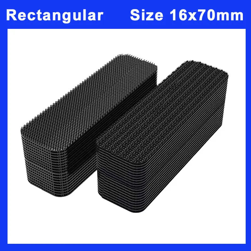 rubans velcro autoadhésifs noirs texturés hexagonaux modernes 10 20 30 paires fixations tapis sols