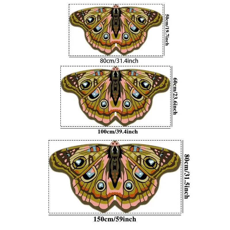 tapis vert marron papillon antidérapant durable salon salle bain cuisine moderne