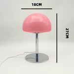 lampe table moderne verre blanc rose interrupteur tactile certifications cem rohs fcc