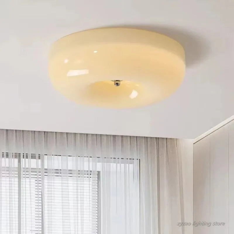 lampe moderne blanc beige verre fer facile éclairage quotidien télécommande led 32cm 40cm 46cm