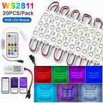 modules led rgb ws2811 étanches indépendants contrôle 12v blanc mat modernes