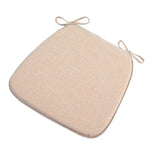 coussin chaise mousse mémoire forme carrée toile lin moderne ruban fixation coloris variés