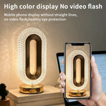 lampe table or blanc texture diamant contemporaine élégante tactile rechargeable usb variable