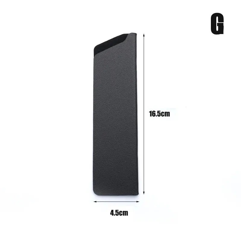 protège couteau noir adhésif durable moderne protection cuisine matériau métal